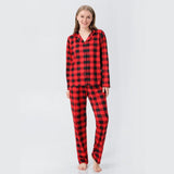 pyjama carreaux femme rouge
