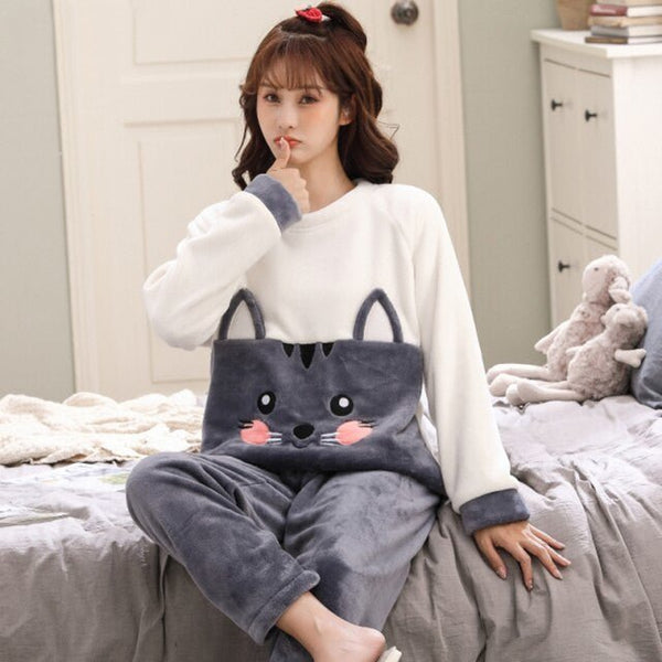 pyjama chat femme