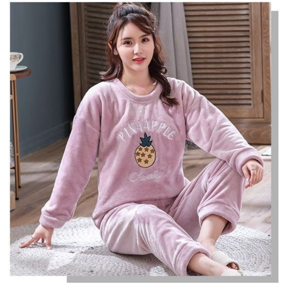 Pyjama 2 Pièces Manches Longues Pour Enfants - Motif Lapin, Coton Doux, Taille élastique, Pour Filles Et Garçons (hiver) - 13