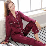 pyjama satin violet