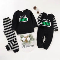 Pyjama Famille Batterie Faible & pleine
