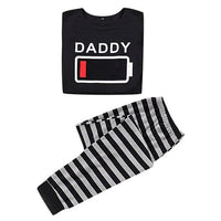 Pyjama Famille Batterie Faible & pleine
