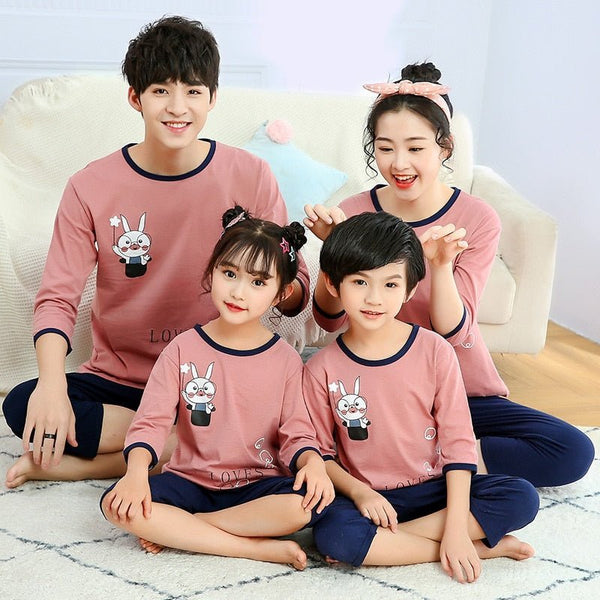 pyjama lapin famille