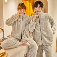 Pyjama Polaire Couple Zip