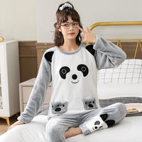 pyjama gris clair femme