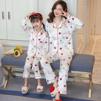pyjama satin coeur