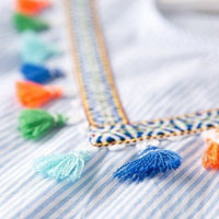 Robe Bohème Pompons