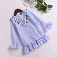 robe boheme courte manche longue