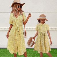 robe chemisier jaune