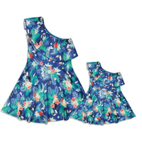 Robe Col Bardot Fleurie
