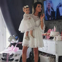 robe dentelle blanche courte