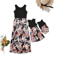Robe Noire Tropicale