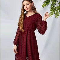robe bordeaux patineuse