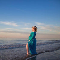 robe grossesse turquoise