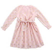 robe rose doré