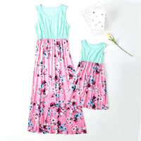 Robe exotique fleurs