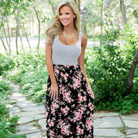 robe longue fleurie femme pas cher
