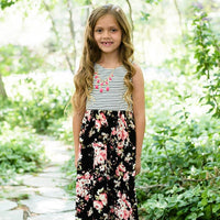 robe fillette fleurie