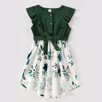 Robe Verte Fleurie