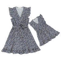 robe grise pois blanc