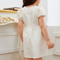 robe fille jacquard