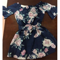 Robe Fleur Bleu