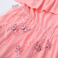 Robe Mère Fille Rose