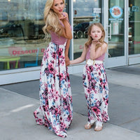 robe imprimé floral rose