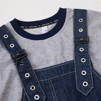 Robe Salopette en Jean Bleu