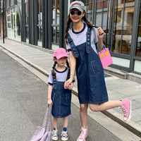 Robe Salopette en Jean Bleu