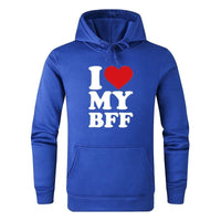Sweat Capuche BFF Bleu