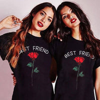 T-Shirt Avec une Rose Femme