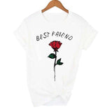 T-Shirt Avec une Rose Femme