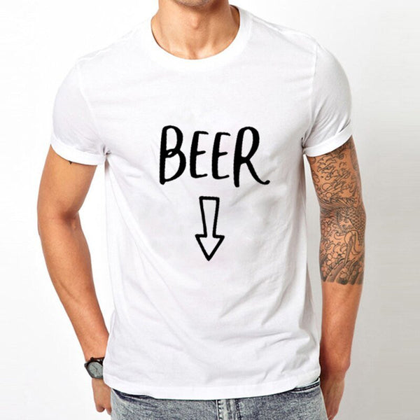 t-shirt beer homme