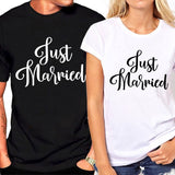 tee shirt just married femme