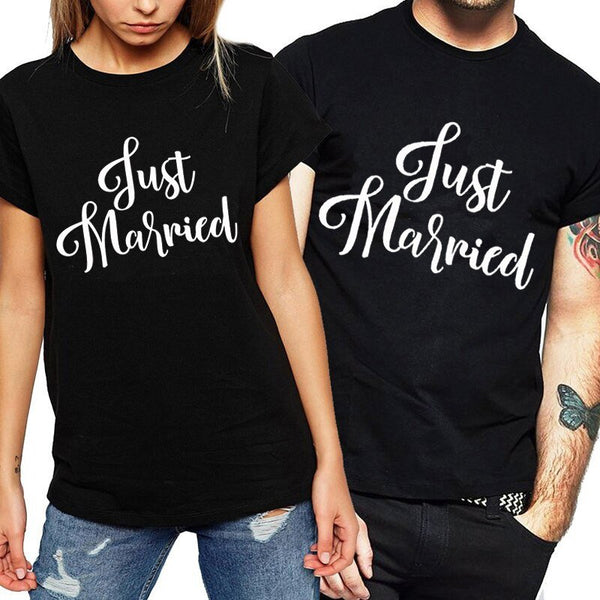 tee shirt just married homme