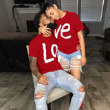 Amoureux t-shirt couple love