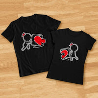 t-shirt couple pas cher