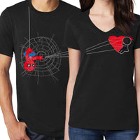 t-shirt spiderman adulte