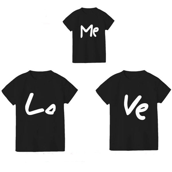 T-Shirt Famille Assorti Love