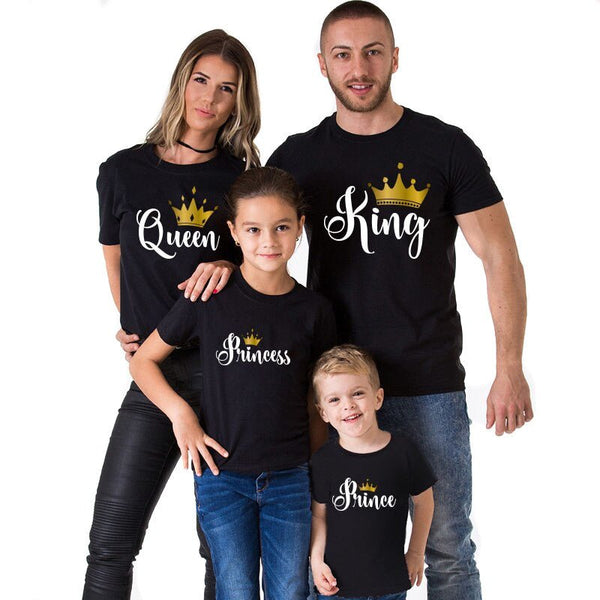 T-Shirt Famille King Queen Prince Princess