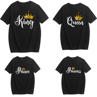 T-shirt king queen pas cher