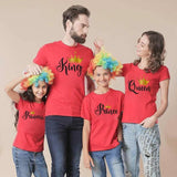 T-shirt famille king queen