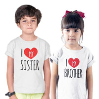 T-Shirt I Love My Sister / Brother