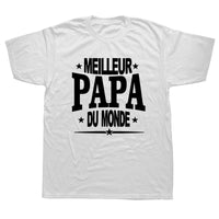 tee shirt meilleur papa blanc