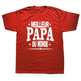 tee shirt meilleur papa rouge