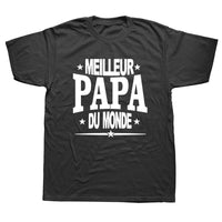 tee shirt meilleur papa noir