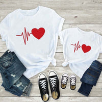 Ensemble tee shirt mere fille