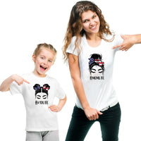 tee shirt usa mère fille