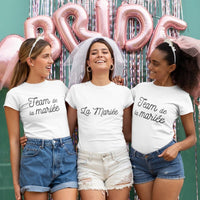 t shirt evjf team mariee